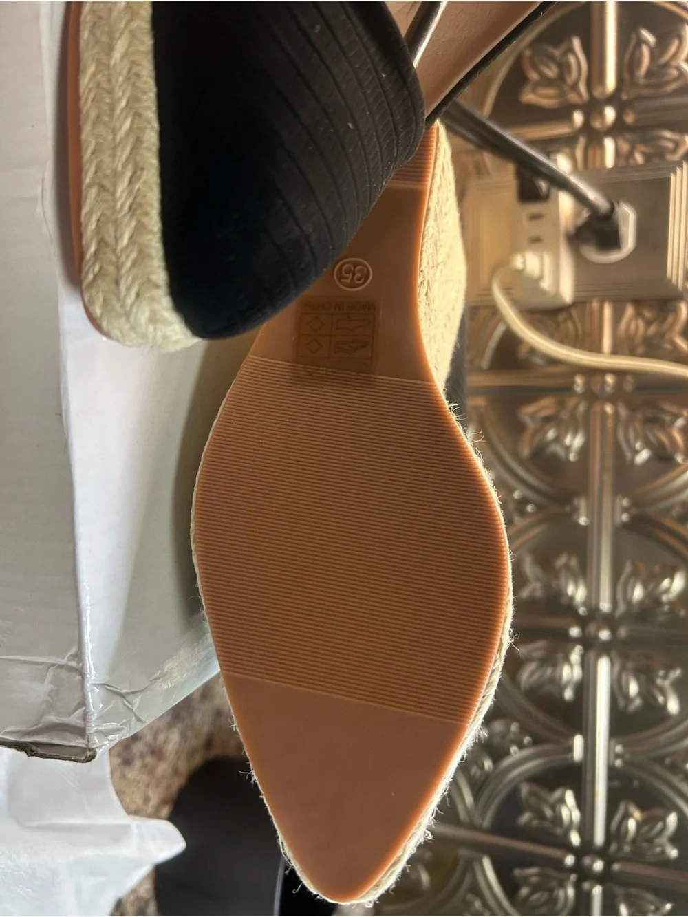 Black Espadrille Wedges for Women - Slip-On Platform Espadrilles